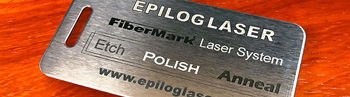 fiber metal marking laser etch polish anneal sample